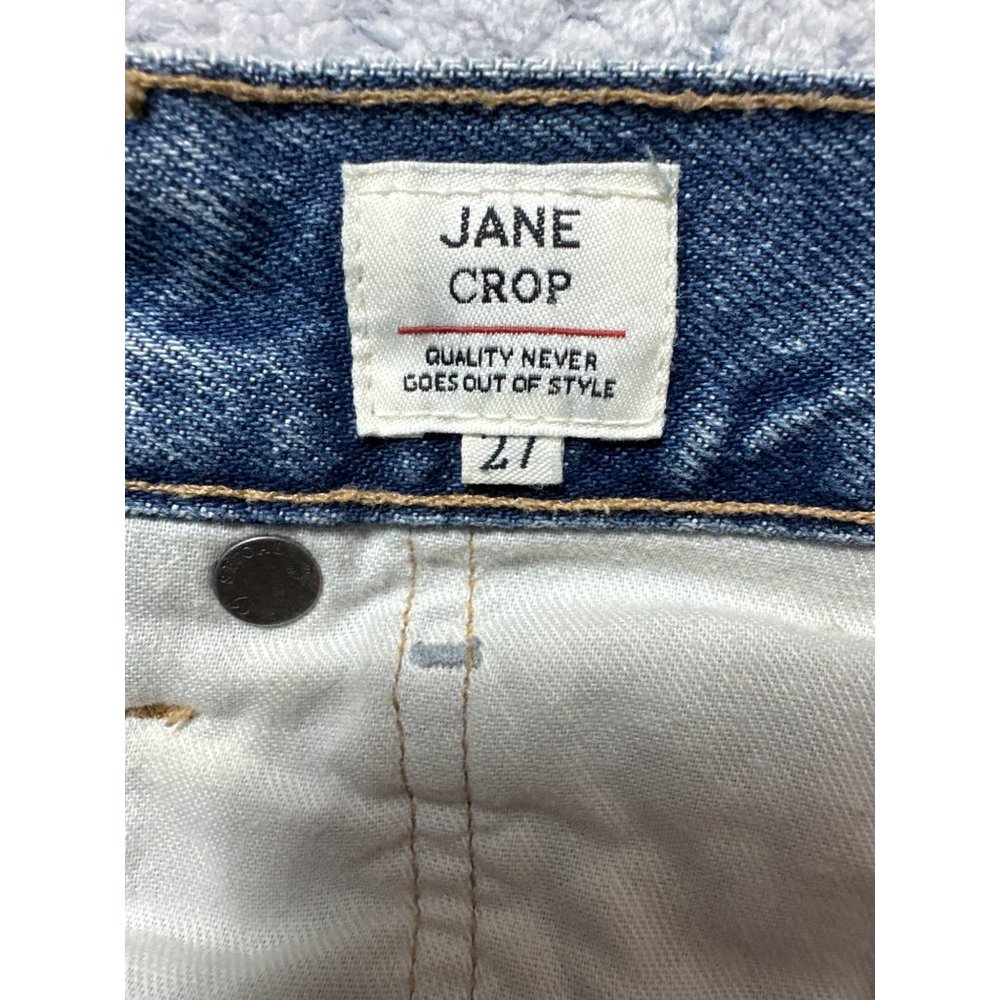 Vintage Levis Jeans Womens 27 High Waist Blue Denim Cropped Jane Button Fly - Picture 7 of 16